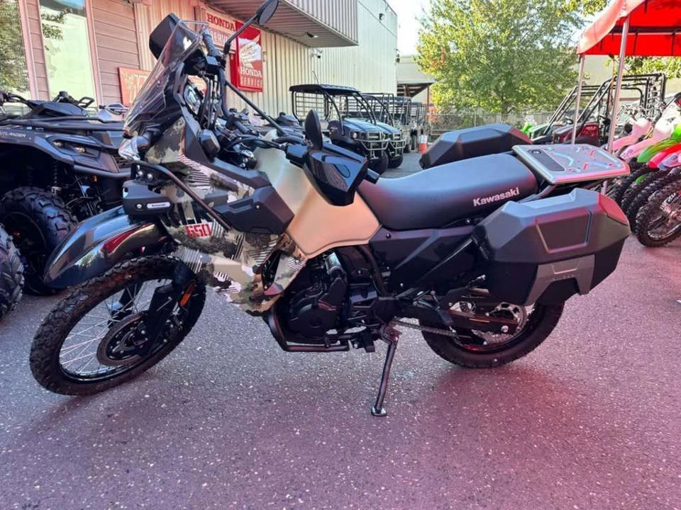 2025 Kawasaki KLR®650 Adventure ABS Cypher Camo Beige photo 1